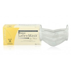 Medicom Safe+Mask SofSkin 低致敏醫用(非獨立包裝)耳掛口罩 (白色 50包/盒)