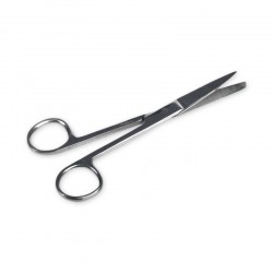 Medline Sterile Sharp / Blunt OR Straight Scissors 4.5"