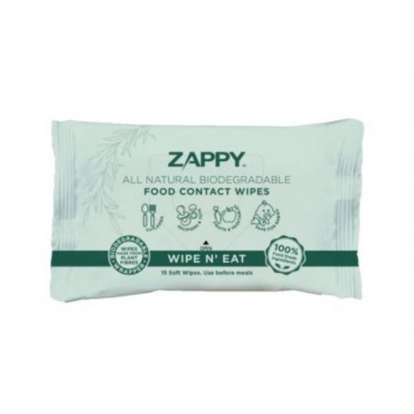 Zappy All Natural Biodegradable Food Contact Wipes