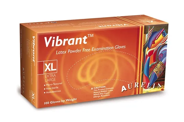 Vibrant® 無粉天然乳膠檢查手套 Vibrant® 無粉天然乳膠檢查手套